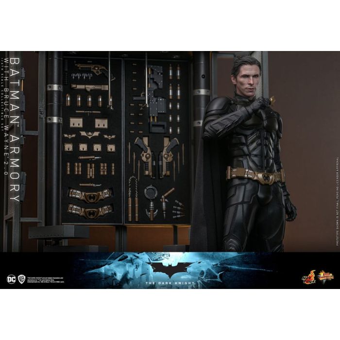 The Dark Knight Movie Masterpiece Action Figures & Diorama 1/6 Batman Armory with Bruce Wayne (2.0) 30 cm