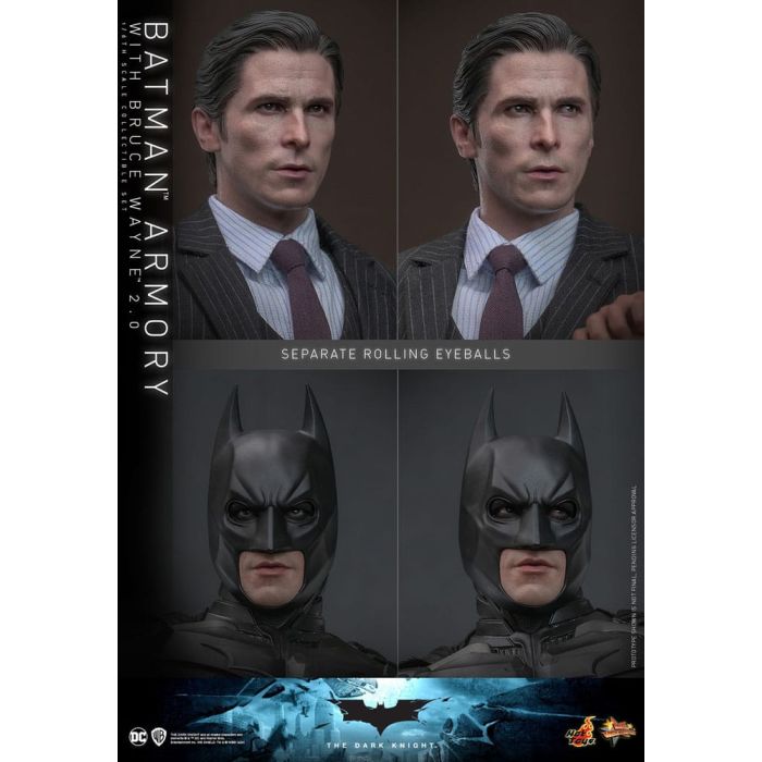The Dark Knight Movie Masterpiece Action Figures & Diorama 1/6 Batman Armory with Bruce Wayne (2.0) 30 cm