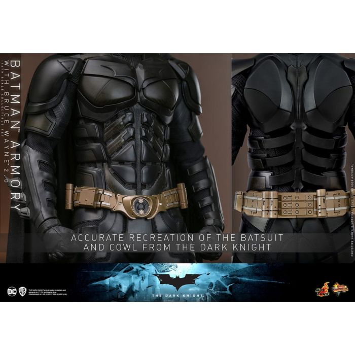 The Dark Knight Movie Masterpiece Action Figures & Diorama 1/6 Batman Armory with Bruce Wayne (2.0) 30 cm