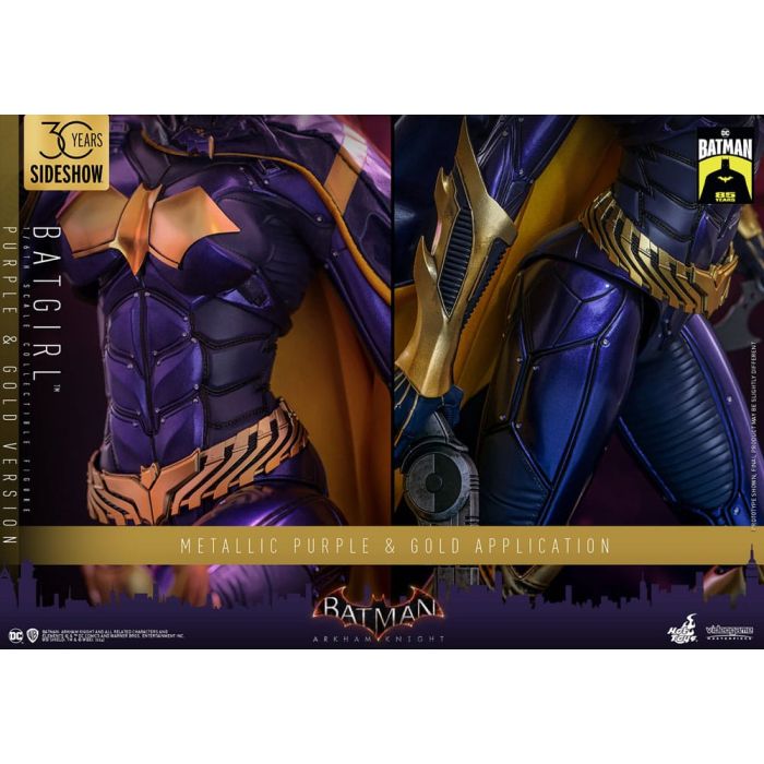 Batman Arkham Knight Videogame Masterpiece Action Figure 1/6 Batgirl (Purple and Gold Version) Exclusive 30 cm