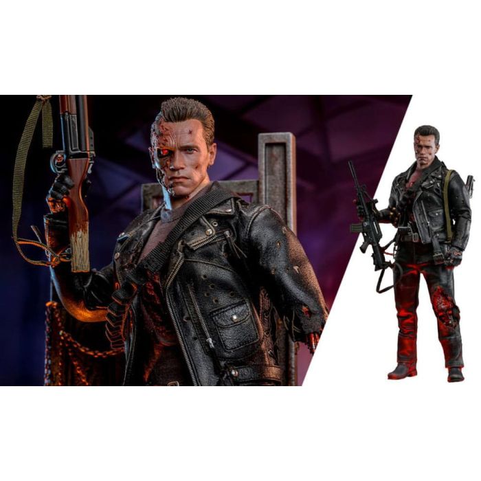 Terminator 2 Movie Masterpiece Action Figure 1/6 T-800 Battle Damaged Version 2.0 32 cm