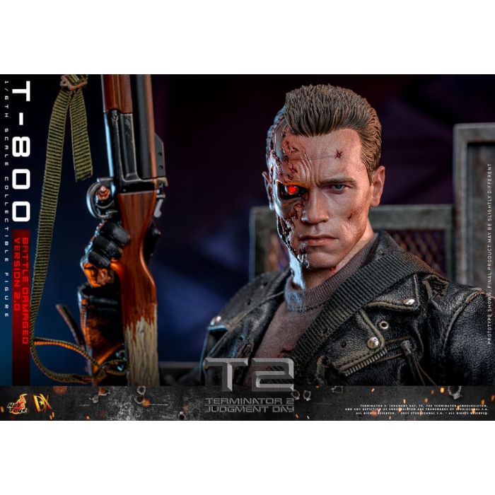 Terminator 2 Movie Masterpiece Action Figure 1/6 T-800 Battle Damaged Version 2.0 32 cm