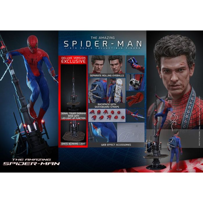 The Amazing Spider-Man Movie Masterpiece Action Figure 1/6 Spider-Man (Deluxe Version) 30 cm