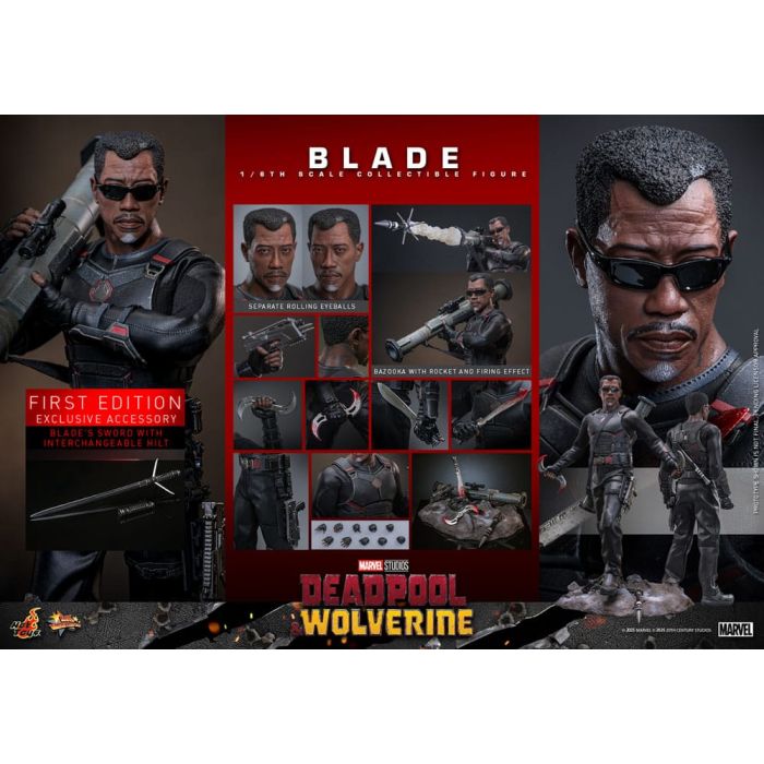 Deadpool & Wolverine Movie Masterpiece Action Figure 1/6 Blade 30 cm