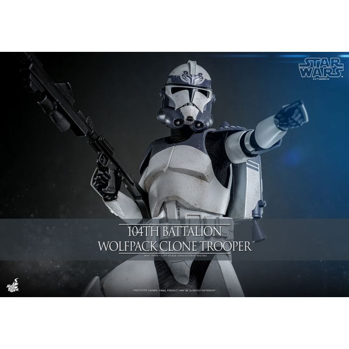 Star Wars The Clone Wars Action Figure 1/6 104th Battalion Wolfpack Clone Trooper 30 cm