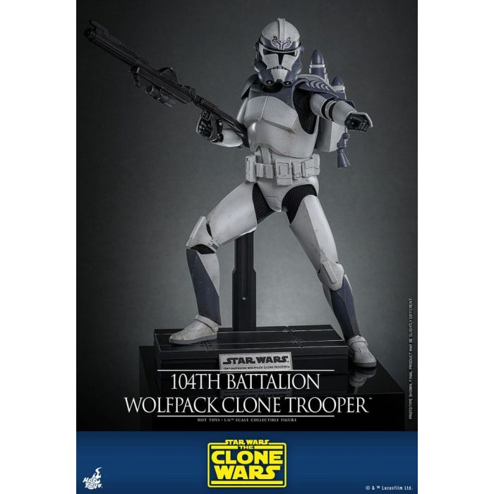 Star Wars The Clone Wars Action Figure 1/6 104th Battalion Wolfpack Clone Trooper 30 cm