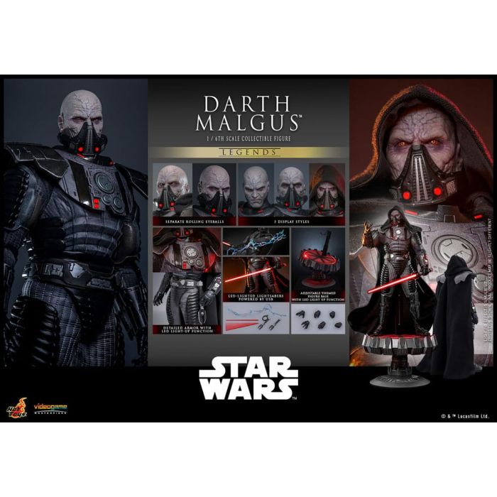 Star Wars Legends Videogame Masterpiece Action Figure 1/6 Darth Malgus 34 cm