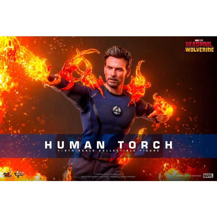 Deadpool & Wolverine Movie Masterpiece Action Figure 1/6 Human Torch 31 cm