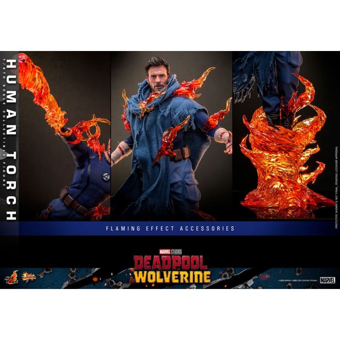 Deadpool & Wolverine Movie Masterpiece Action Figure 1/6 Human Torch 31 cm