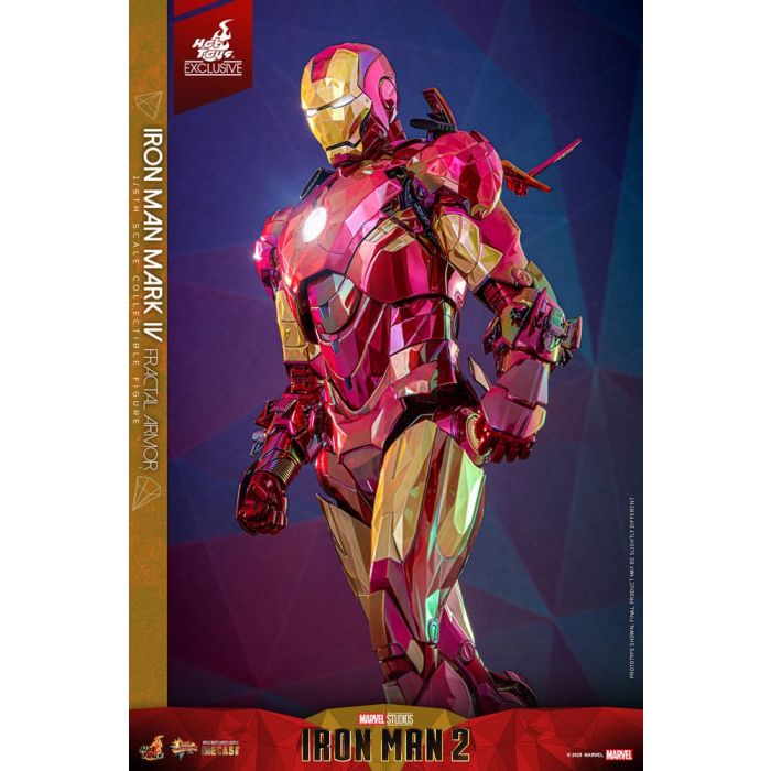 Iron Man Movie Masterpiece Diecast Action Figure 1/6 Iron Man Mark VI (Fractal Armor) Hot Toys Exclusive 33 cm