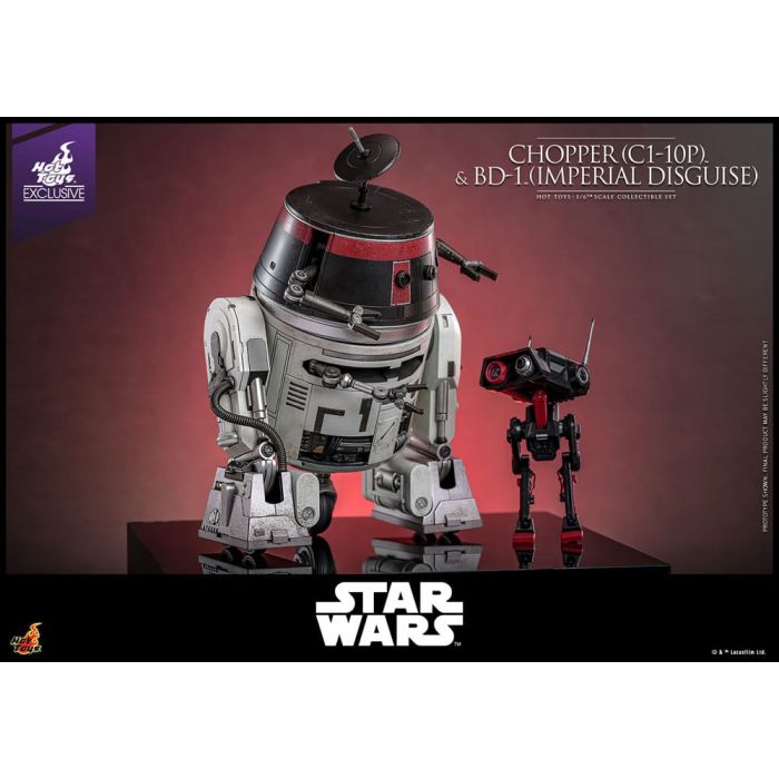 Star Wars Action Figure Set 1/6 Chopper (C1-10P™) & BD-1™ (Imperial Disguise) 18 cm & 8 cm