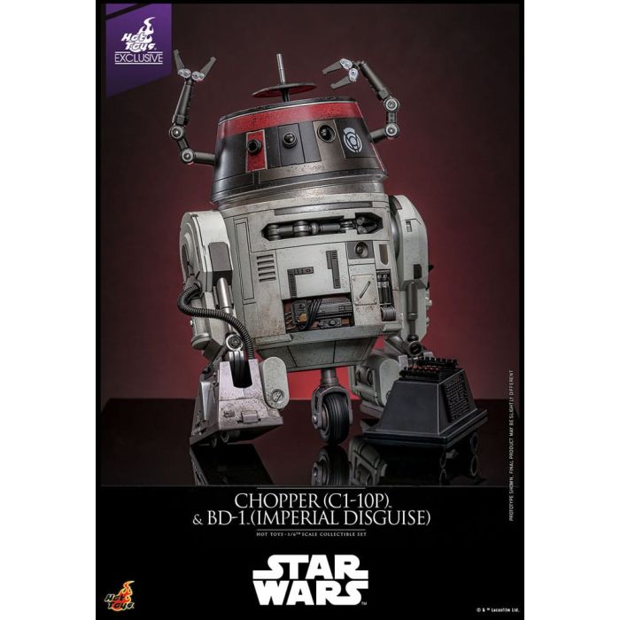 Star Wars Action Figure Set 1/6 Chopper (C1-10P™) & BD-1™ (Imperial Disguise) 18 cm & 8 cm