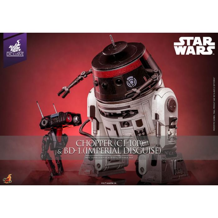 Star Wars Action Figure Set 1/6 Chopper (C1-10P™) & BD-1™ (Imperial Disguise) 18 cm & 8 cm