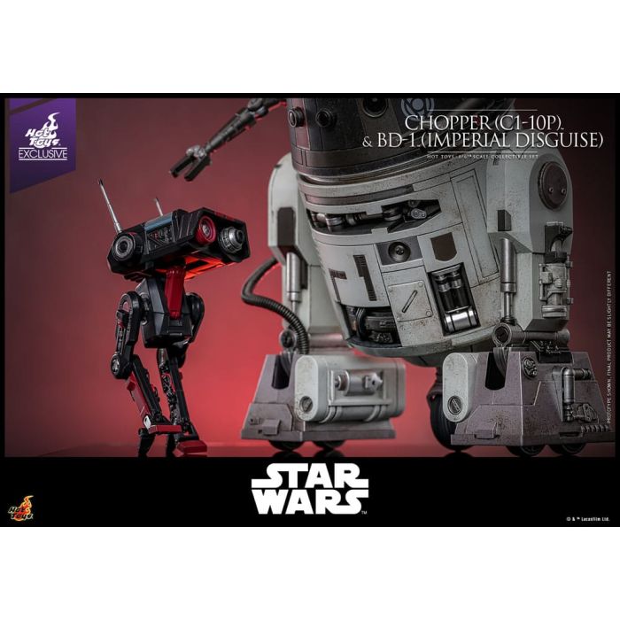 Star Wars Action Figure Set 1/6 Chopper (C1-10P™) & BD-1™ (Imperial Disguise) 18 cm & 8 cm