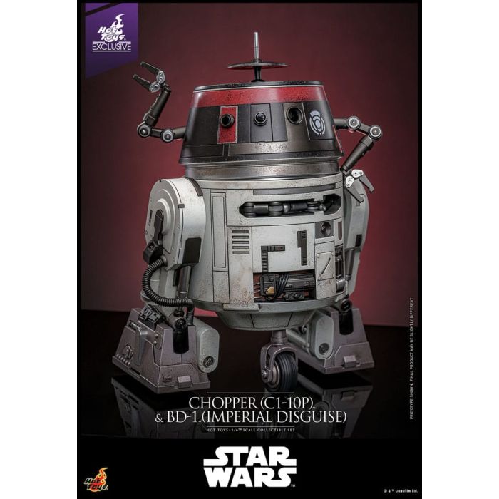 Star Wars Action Figure Set 1/6 Chopper (C1-10P™) & BD-1™ (Imperial Disguise) 18 cm & 8 cm