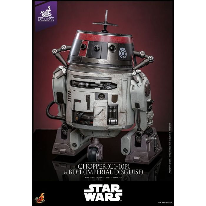 Star Wars Action Figure Set 1/6 Chopper (C1-10P™) & BD-1™ (Imperial Disguise) 18 cm & 8 cm