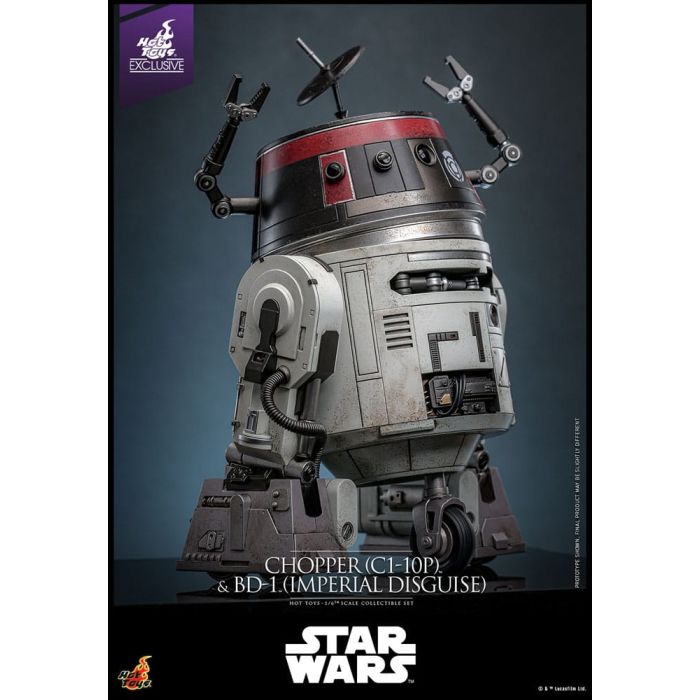 Star Wars Action Figure Set 1/6 Chopper (C1-10P™) & BD-1™ (Imperial Disguise) 18 cm & 8 cm