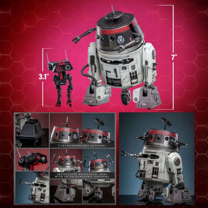 Star Wars Action Figure Set 1/6 Chopper (C1-10P™) & BD-1™ (Imperial Disguise) 18 cm & 8 cm