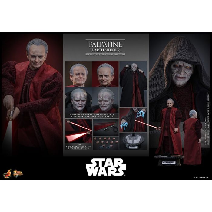 Star Wars: Episode III - Revenge of the Sith Action Figure 1/6 Palpatine (Darth Sidious) 29 cm
