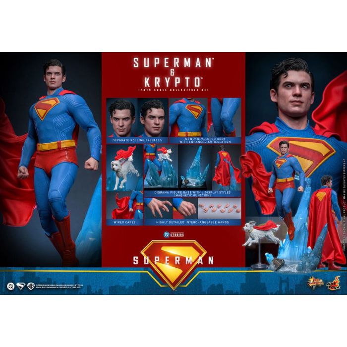 Superman (2025) Movie Masterpiece Action Figure 1/6 Superman & Krypto 33 cm