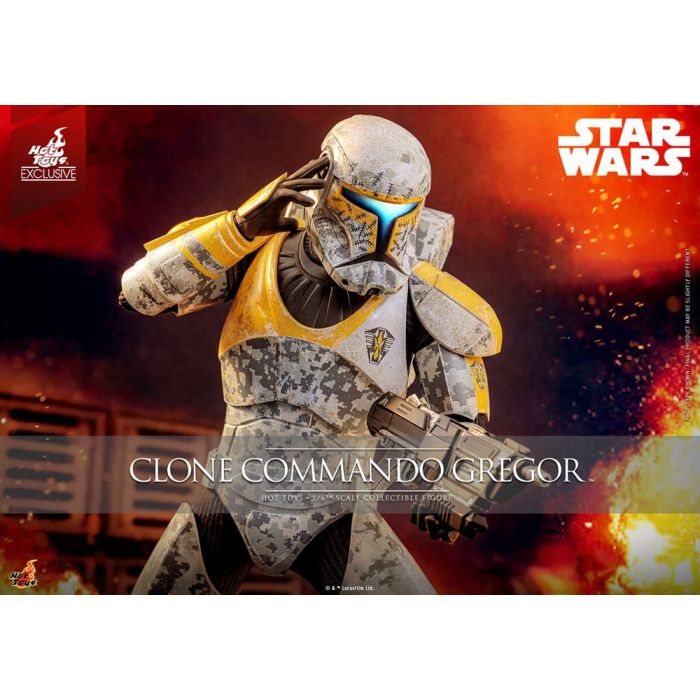 Star Wars: The Clone Wars Action Figure 1/6 Clone Commando Gregor Hot Toys Exclusive 30 cm