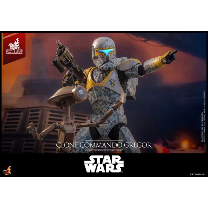 Star Wars: The Clone Wars Action Figure 1/6 Clone Commando Gregor Hot Toys Exclusive 30 cm