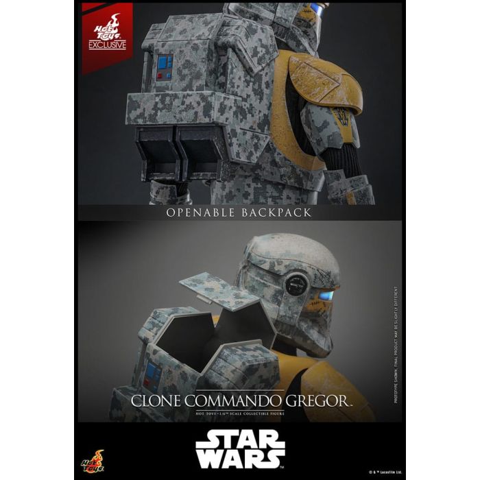 Star Wars: The Clone Wars Action Figure 1/6 Clone Commando Gregor Hot Toys Exclusive 30 cm