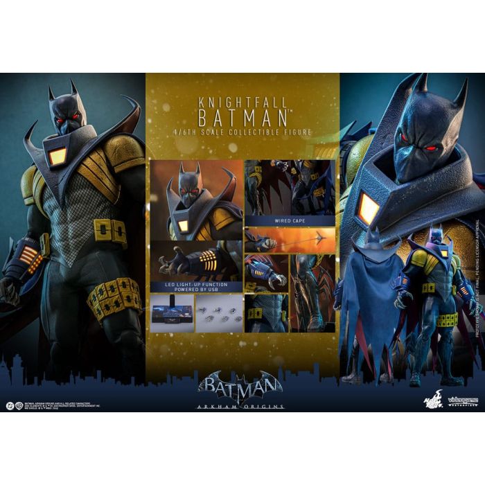  Batman: Arkham Origins Videogame Masterpiece Action Figure 1/6 Knightfall Batman 32 cm