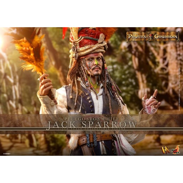 Pirates of the Caribbean: Dead Man's Chest Action DX Figure 1/6 Pelegostos Chief Jack Sparrow 30 cm