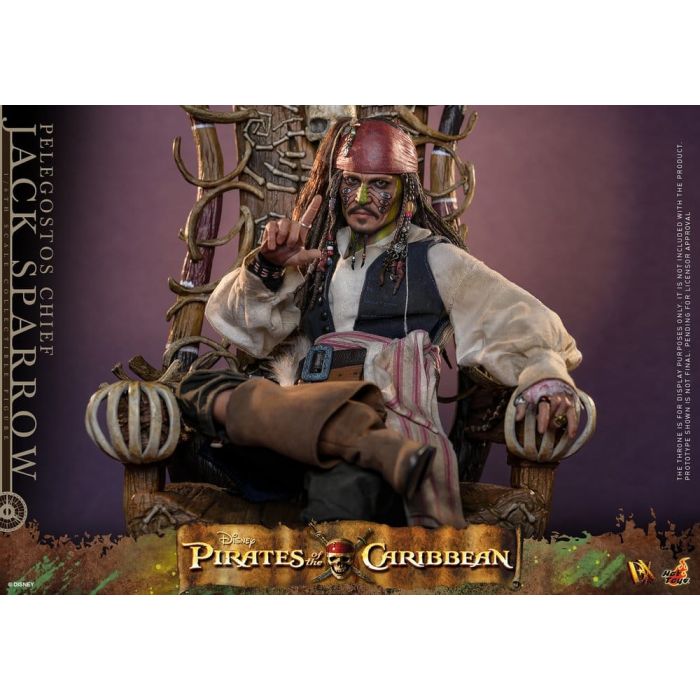 Pirates of the Caribbean: Dead Man's Chest Action DX Figure 1/6 Pelegostos Chief Jack Sparrow 30 cm