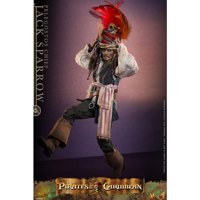 Pirates of the Caribbean: Dead Man's Chest Action DX Figure 1/6 Pelegostos Chief Jack Sparrow 30 cm