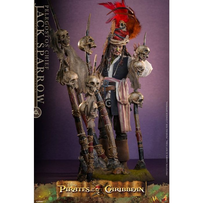 Pirates of the Caribbean: Dead Man's Chest Action DX Figure 1/6 Pelegostos Chief Jack Sparrow 30 cm