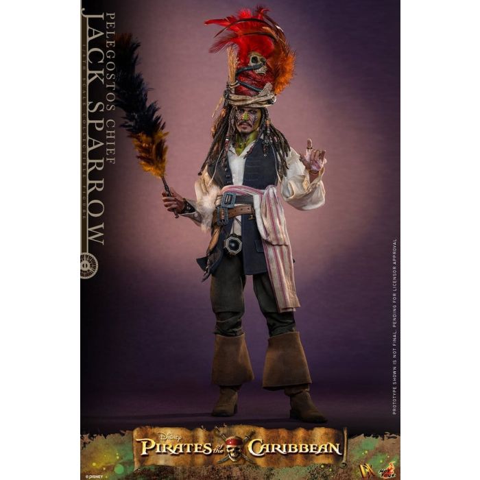 Pirates of the Caribbean: Dead Man's Chest Action DX Figure 1/6 Pelegostos Chief Jack Sparrow 30 cm