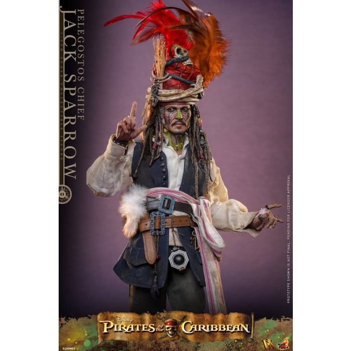 Pirates of the Caribbean: Dead Man's Chest Action DX Figure 1/6 Pelegostos Chief Jack Sparrow 30 cm