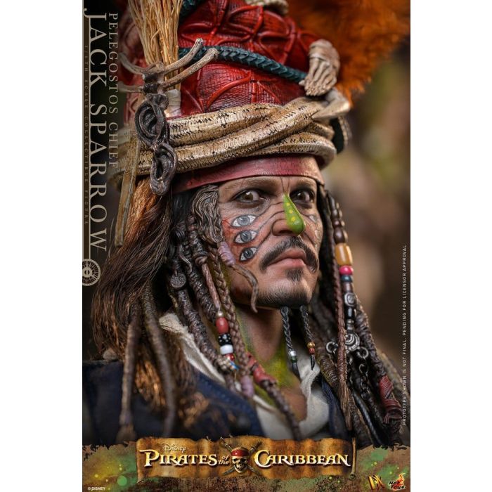 Pirates of the Caribbean: Dead Man's Chest Action DX Figure 1/6 Pelegostos Chief Jack Sparrow 30 cm