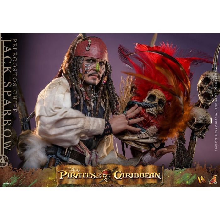 Pirates of the Caribbean: Dead Man's Chest Action DX Figure 1/6 Pelegostos Chief Jack Sparrow 30 cm
