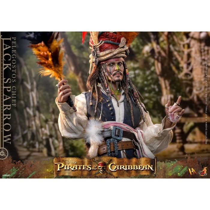 Pirates of the Caribbean: Dead Man's Chest Action DX Figure 1/6 Pelegostos Chief Jack Sparrow 30 cm