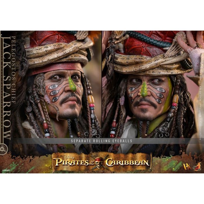 Pirates of the Caribbean: Dead Man's Chest Action DX Figure 1/6 Pelegostos Chief Jack Sparrow 30 cm