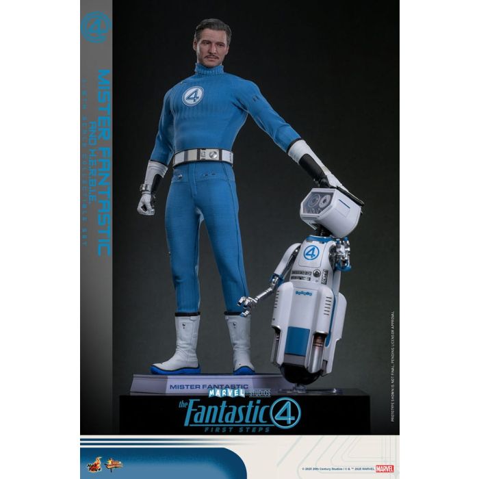 The Fantastic Four: First Steps Movie Masterpiece Action Figure 2-Pack 1/6 Mister Fantastic & H.E.R.B.I.E. 30 cm