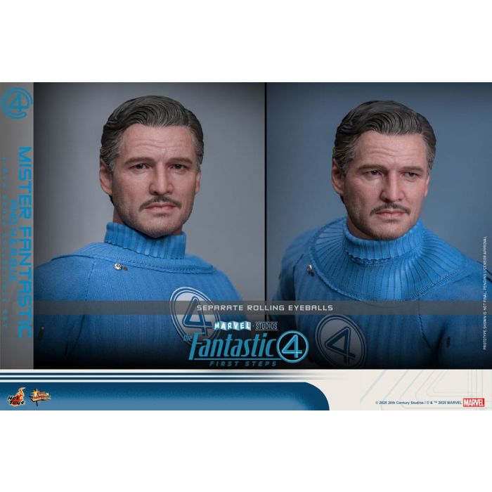 The Fantastic Four: First Steps Movie Masterpiece Action Figure 2-Pack 1/6 Mister Fantastic & H.E.R.B.I.E. 30 cm