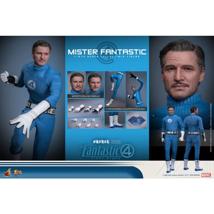 The Fantastic Four: First Steps Movie Masterpiece Action Figure 1/6 Mister Fantastic 30 cm