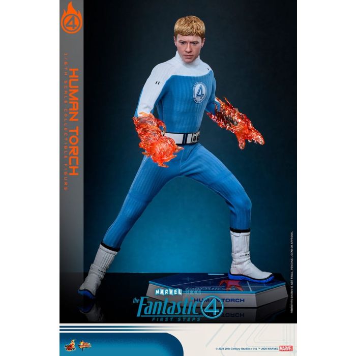 The Fantastic Four: First Steps Movie Masterpiece Action Figure 1/6 Human Torch 30 cm