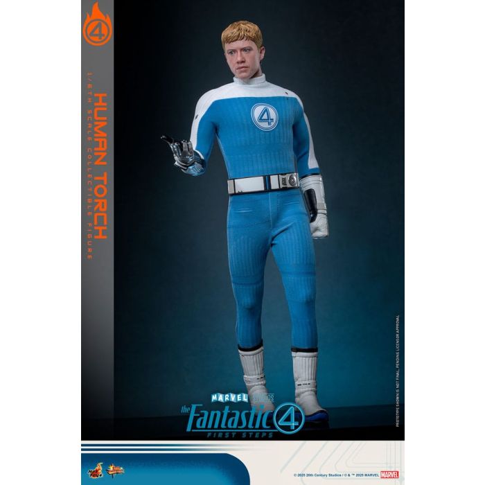 The Fantastic Four: First Steps Movie Masterpiece Action Figure 1/6 Human Torch 30 cm