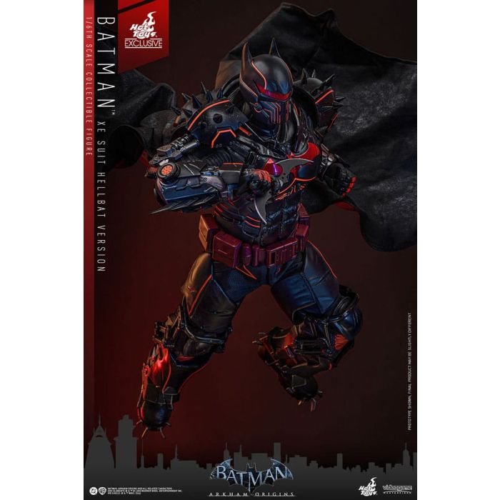 Batman Arkham Origins Videogame Masterpiece Action Figure 1/6 XE Suit Hellbat Version Hot Toys Exclusive 33 cm