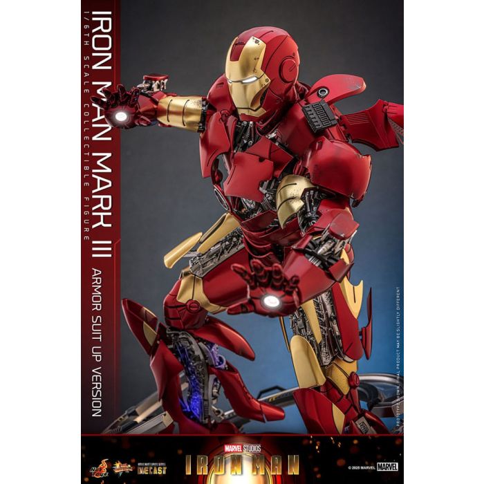 Iron Man Movie Masterpiece Diecast Action Figure 1/6 Iron Man Mark III (Armor Suit Up Version) 32 cm