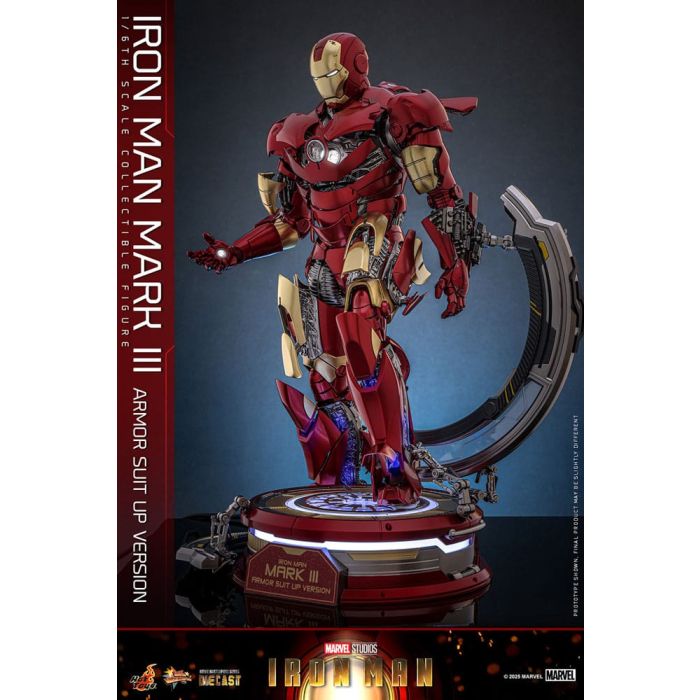 Iron Man Movie Masterpiece Diecast Action Figure 1/6 Iron Man Mark III (Armor Suit Up Version) 32 cm