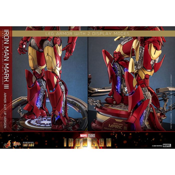 Iron Man Movie Masterpiece Diecast Action Figure 1/6 Iron Man Mark III (Armor Suit Up Version) 32 cm