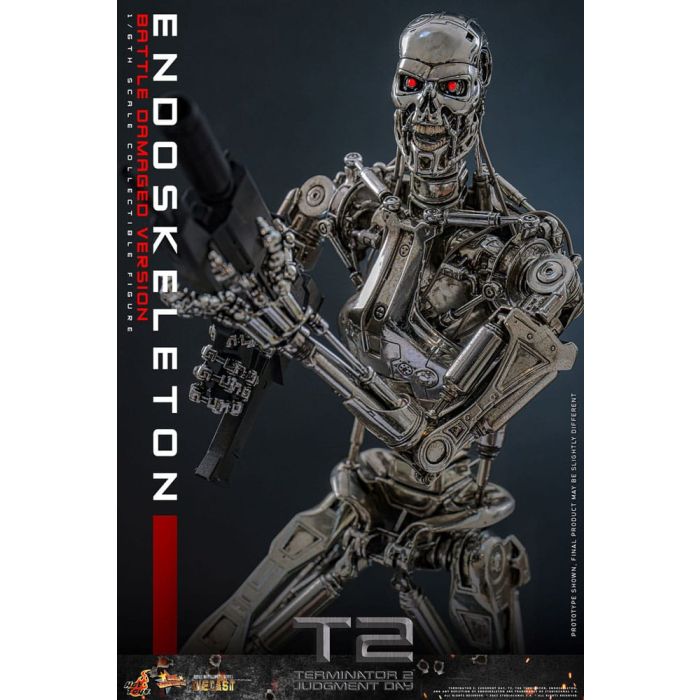 Terminator 2: Judgment Day Movie Masterpiece Die-cast  Action Figure 1/6 Endoskeleton (Battle Damaged Version) 31 cm