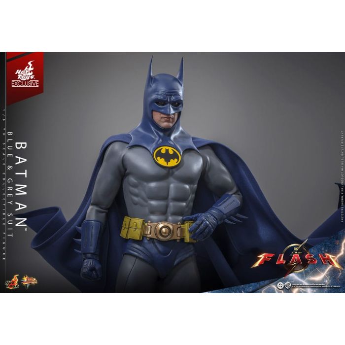 The Flash Movie Masterpiece Action Figure 1/6 Batman (Blue & Grey Suit) Limited Edition Hot Toys Exclusive 30 cm
