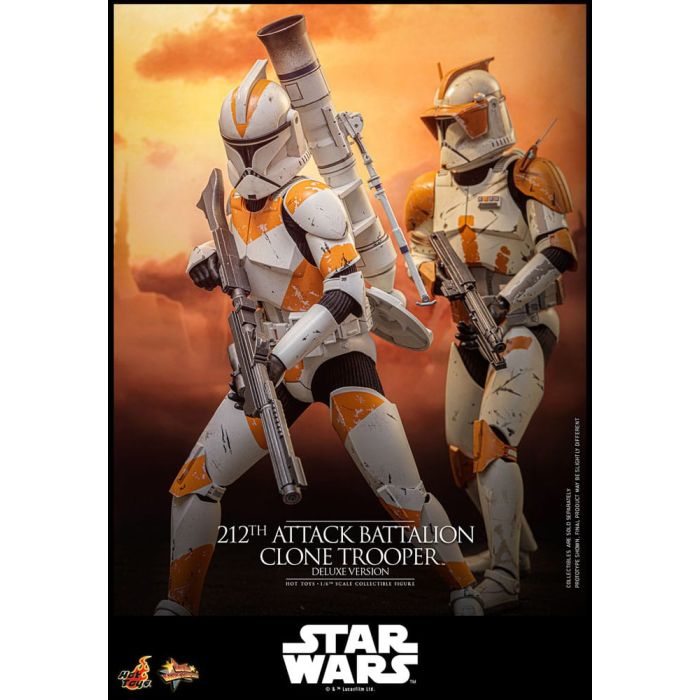 Star Wars: The Clone Wars Action Figure 1/6 212th Attack Battalion Clone Trooper Deluxe Version 30 cm